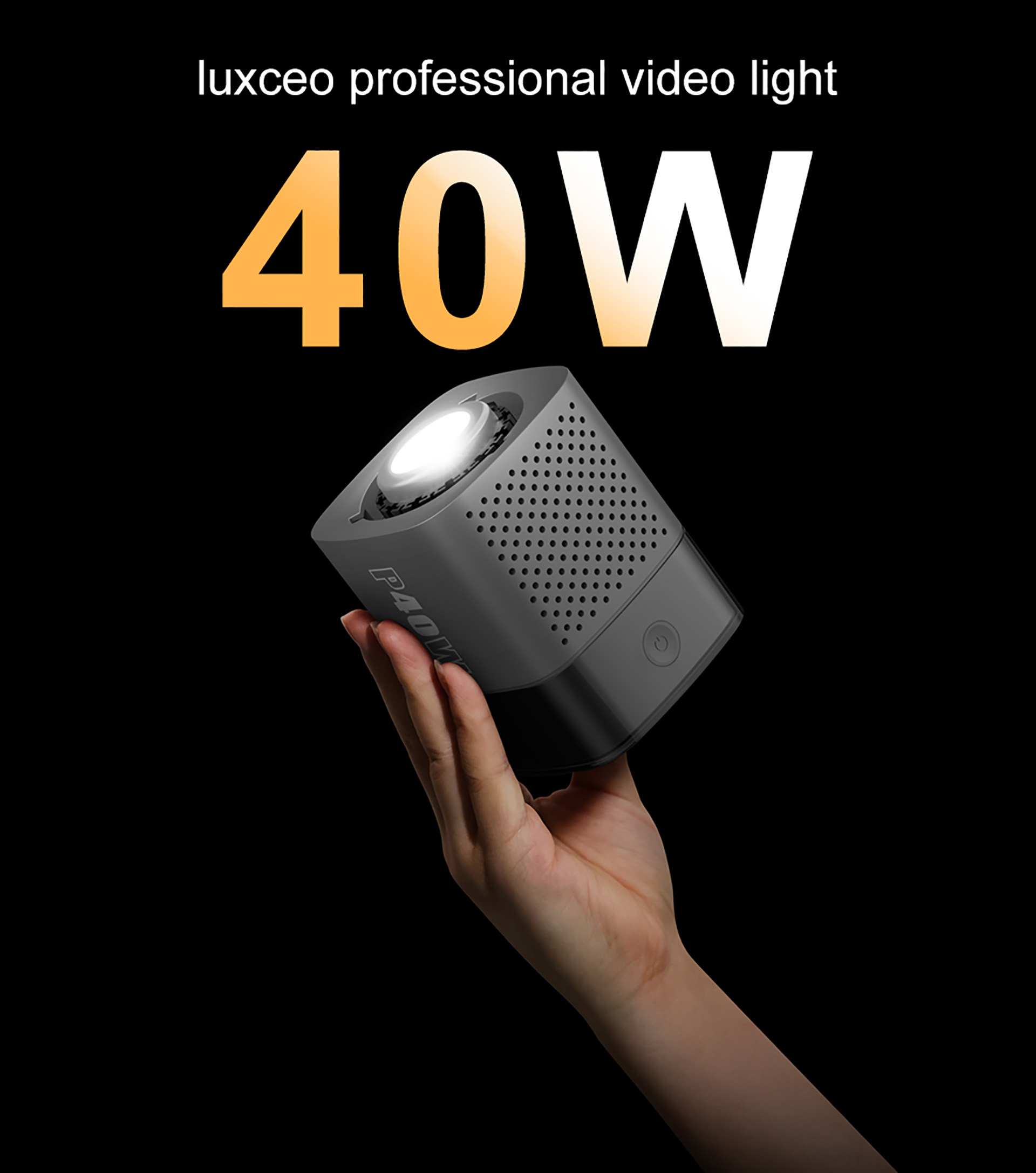 P40W - Built in battery film spotlight