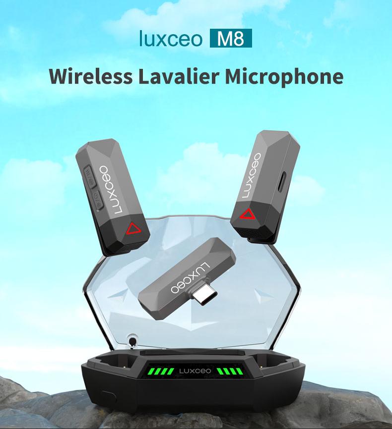 M8/M8Pro Wireless Lavalier Microphone